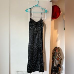 Zara midi polka dot dress